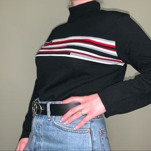Blair Striped vintage turtleneck sweater